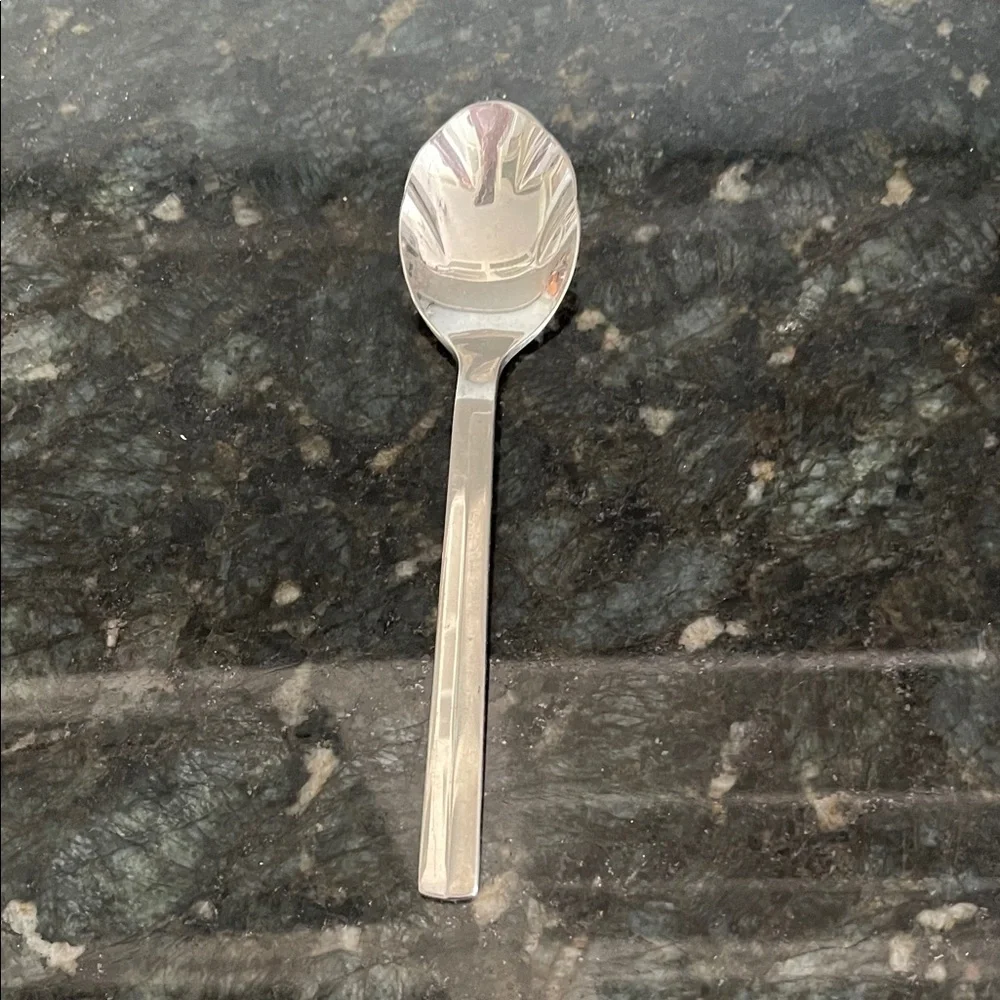 Retroneu Infinite 18/ 8 Stainless Steel Sugar Spoon - Modern Square Handle NWT